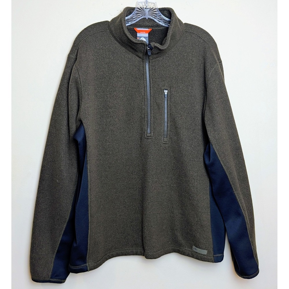 Nike ACG Therma-FIT Fleece Pullover Jacket 1/2 Zip Outdoor Brown Size‎ Large